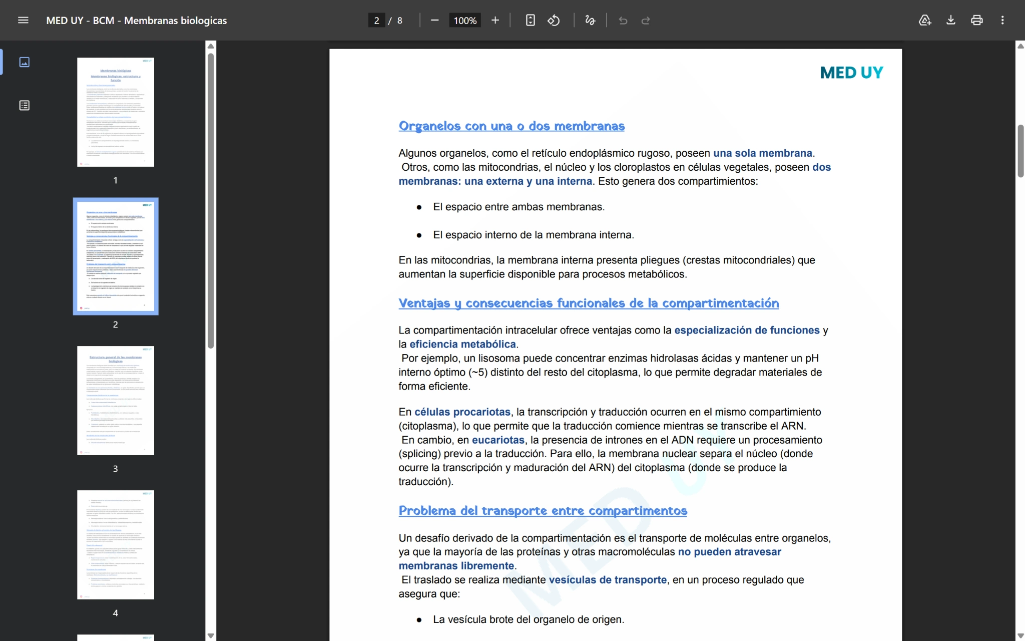 MED UY Materiales